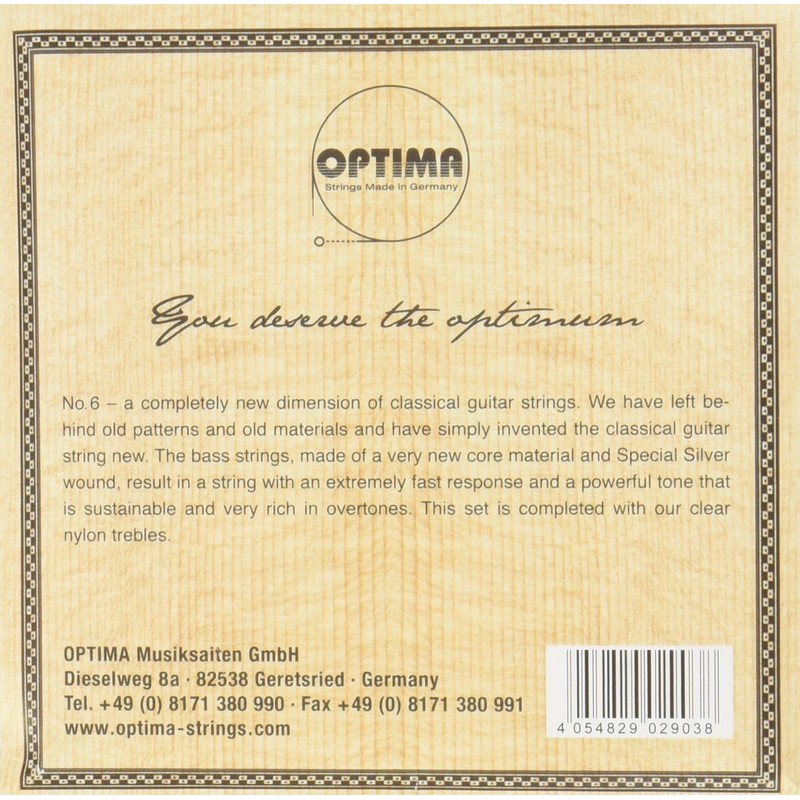 Classical guitar strings set No. 6 Special Silver Nylon medium