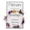 ALEXTINA Amethyst February Birthstone Bracelet for Women – Raw Crystal