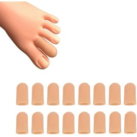 Brand: Conpru 16 Pieces Toe Caps, Protector Covers, Cushion to Protect Beige