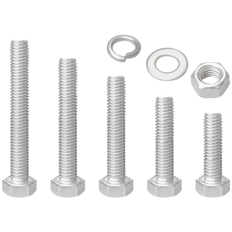 Stainless Steel Hex Head Nut & Bolt Sets, 30 Sets