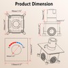NPYSVSSS 2 Way Push Button Thermostatic Shower Diverter Mixing Valve,