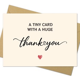 MIXVOVA Thank You Cards with Envelopes, 25 Pack 350GSM, Business, Graduation, Baby Shower & Wedding Thank You Cards, Teacher Gifts & Holiday Gifts