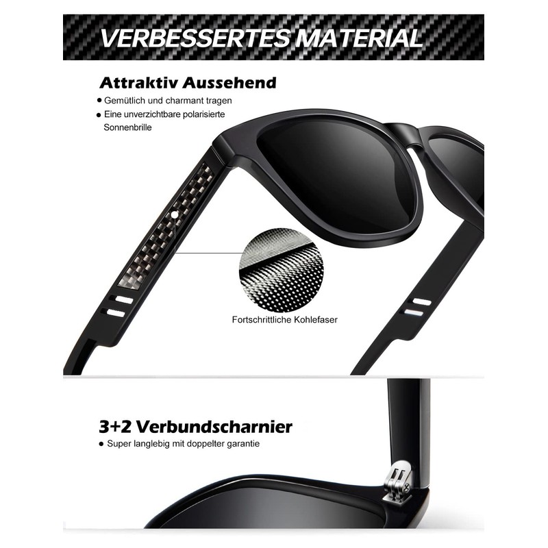 ANYLUV Sunglasses Men's Polarised Updated Sunglasses Women with UV400 Protection
