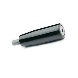MaKoen Cylinder Handle M6 with Rotating Steel Axle Removable Black Hand Wheel Milling Machine Lathe Replacement Handle (10)