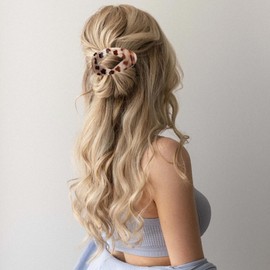 4 PCS Elegant Flat Hair Clips for Women - Lightweight Duckbill Claw Clips for Thick Hair With Diamond Hollow Design, Easy Half-Updos Styling