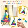 Wooden Puzzle Tetris, Tetris Wooden Game, Stacking Game Tetris, Colourful
