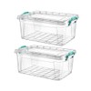 Best House | Small Plastic Storage Box with Clips &