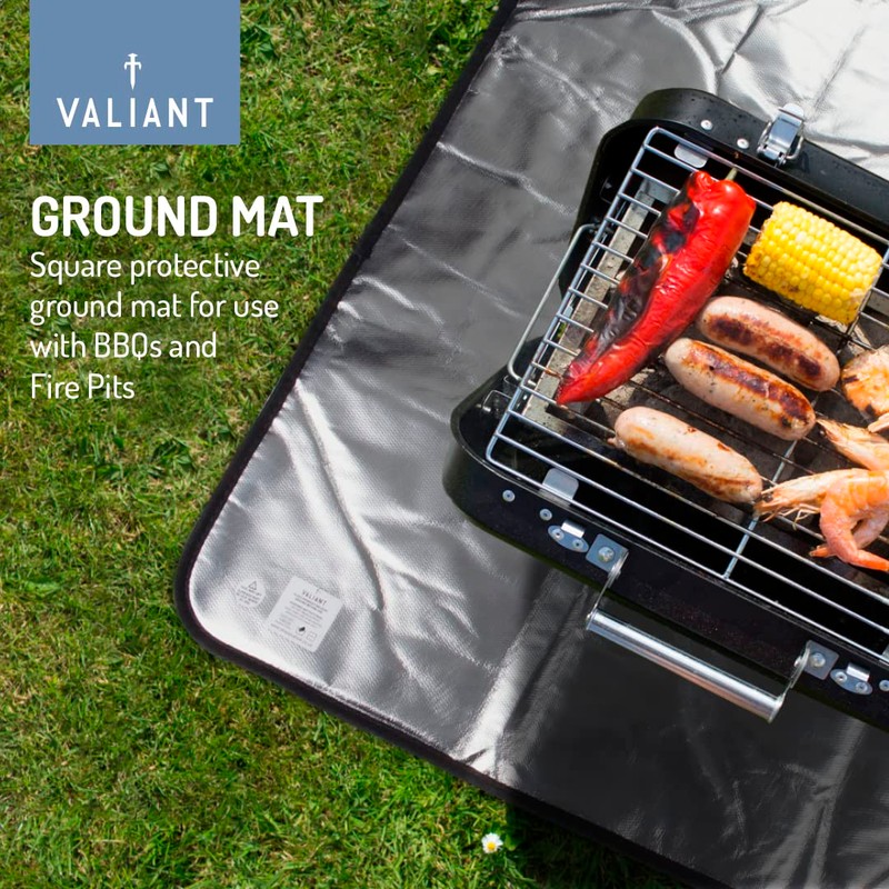 Valiant Heat Resistant BBQ and Fire Pit Protective Ground Mat