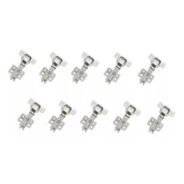 SIQUAR Paquete 10 Pares Bisagra Bidimensional De 35mm Con Tornillos