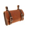Brown Faux Leather Saddle Tool Bag 3251