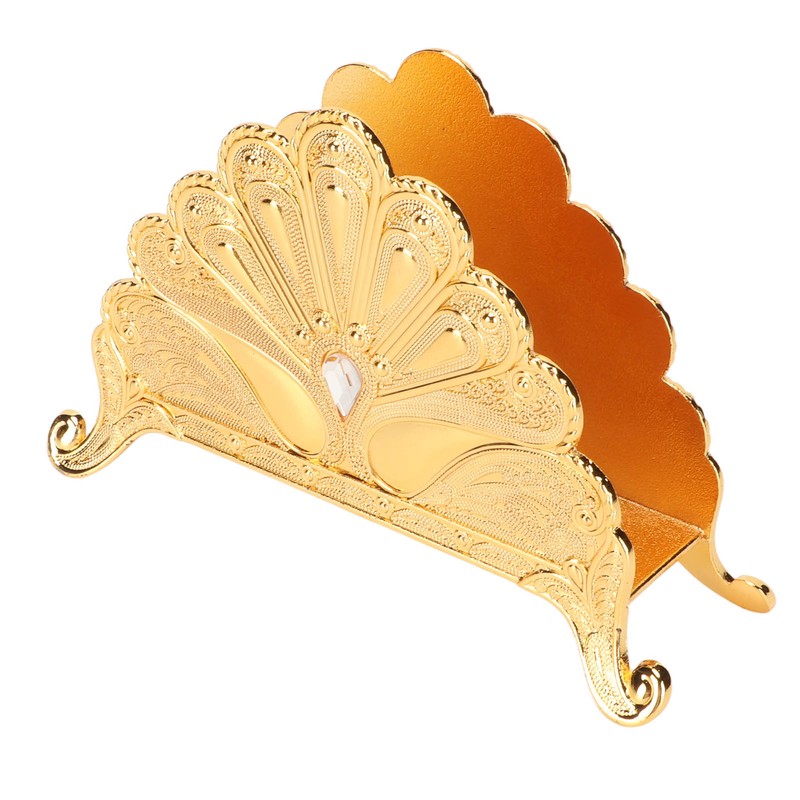 Napkin Holder Classical Metal Peacock Embossed European Style Table Tissue