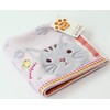 Infield Hand Towel, Pink, Cat, Approx. 13.4 x 13.8 inches