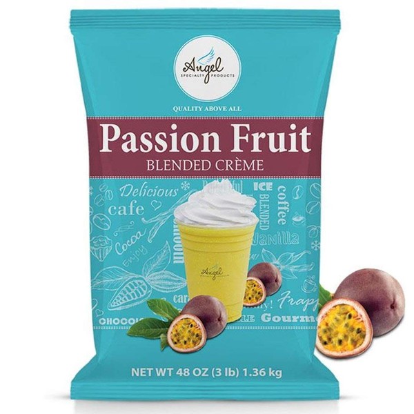 Angel Specialty Products, Blended Smoothie, Frappe Powder Mix, Passion Fruit [3 LB] [34 Servings]