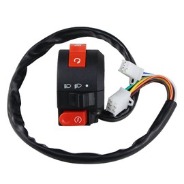 Amavoler 3 Function 7/8" Handlebar Switch Assembly Aftermarket Replacement Parts Replacement for 50cc 70cc 90cc 110cc 125cc 150cc ATVs Quad Wheelers Motorcycles Bike Scooter ATV Snowmobiles.