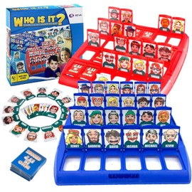 Who is It? - Classic Family Guessing Board Game for Kids & Adults, Fun Puzzle Game for Travel, Parties & Game Night