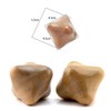 Artibetter 2pcs Hexagon Shape Trigger Sandalwood Massage Tool Trigger Point