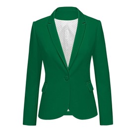 LookbookStore Womens Blazer Casual Blazer for Women Summer Blazer for Women Lightweight Blazer for Women Business Casual Blazer for Women Jacket Verdant Green Size M Size 8 10