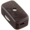 Leviton Feed-Through Lamp Cord Switch 423-3K Brown