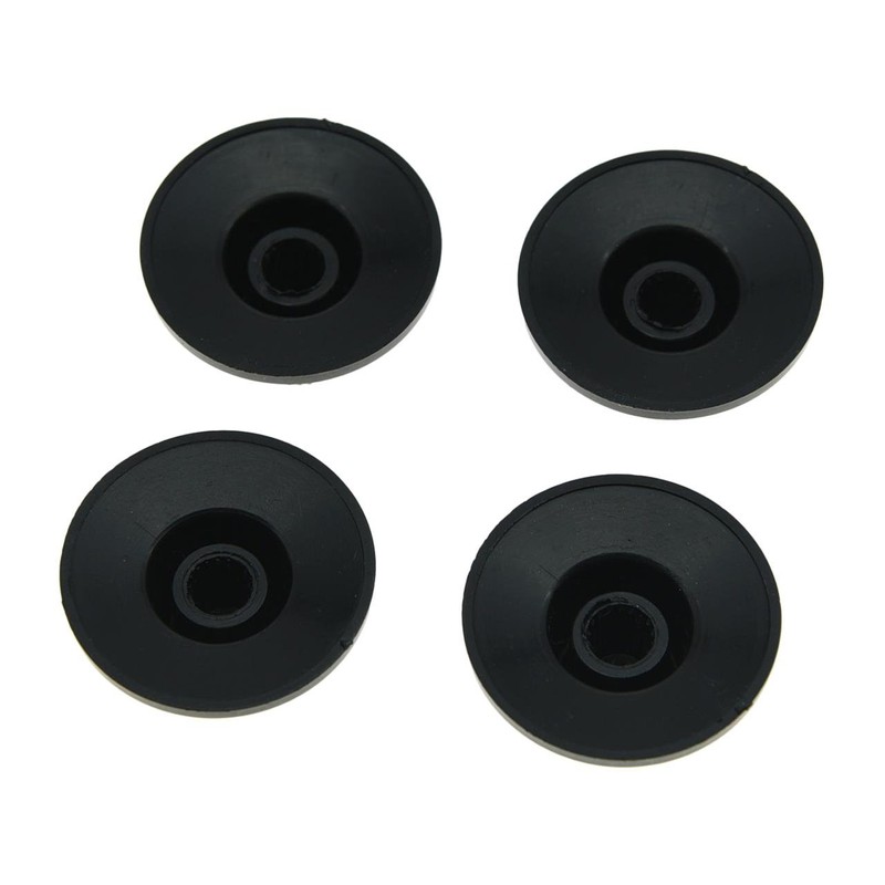 4pcs Black with Silver Cap LP Metric Guitar Witch Hat