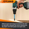 CYLBAQ 89mm Square Triangle Head and U Shaped Screwdriver Bit