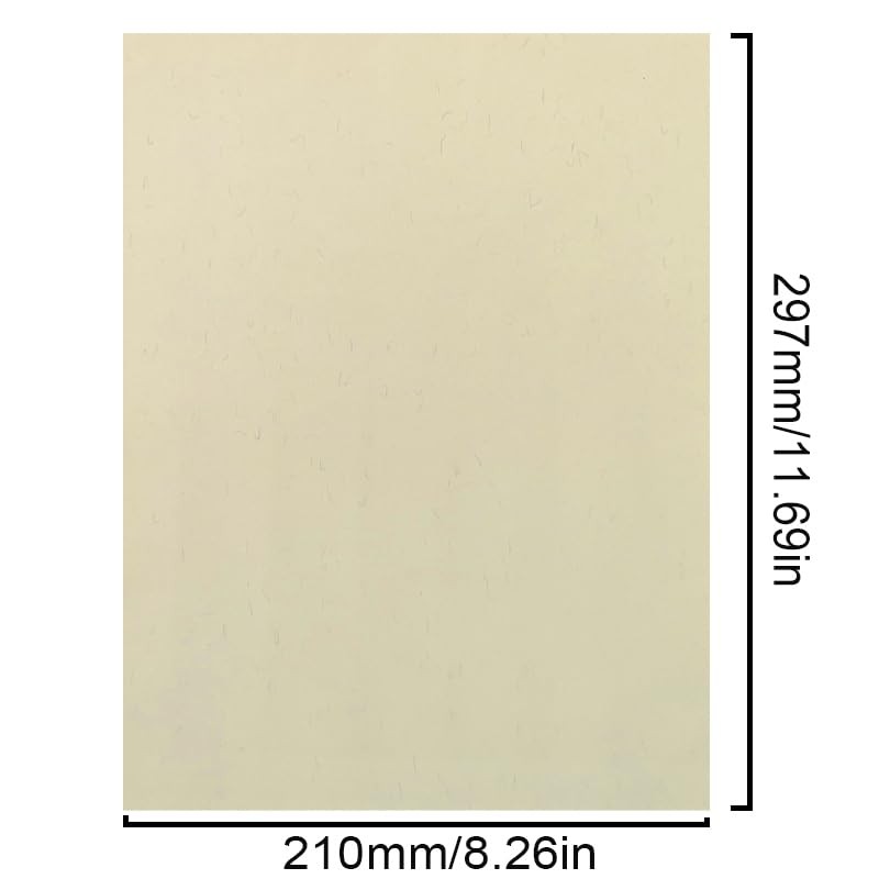 Twlead Yellowish A4 Security Paper,85g Starch-Free 75% Cotton and 25%