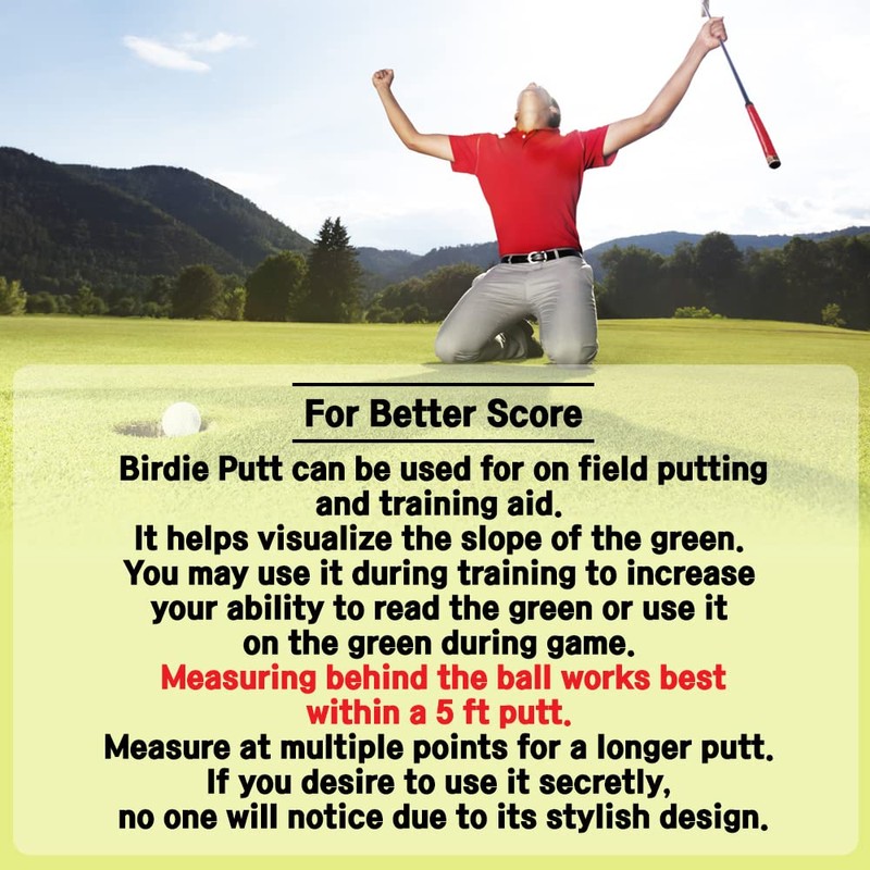 BUDDYBIRDIE Birdie Putt Green Reader | Poker Chip Style Ball