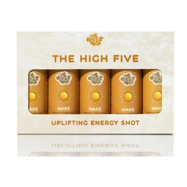 WAKE - 5 Pack - 100mg Caffeine Energy Wellness Vitamins Supplement Health Shots with Uplifting Terpene Blend for Focus & Jitter-Free Energy Supplements