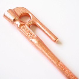 ELLISSE MK-180BR Forged Pegs, Ellisse Stake, 7.1 inches (18 cm), Bronze Plated, Made in Japan, Set of 8