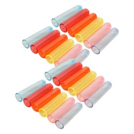 NUOBESTY 50Pcs Assorted Color Plastic Pencil Caps - Protective Pencil Lids for Students & Artists, Ideal for School, Home, and Art Projects