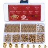 qxayxa 305 Pcs Brass Knurled Threaded Insert, M2 M2.5 M3