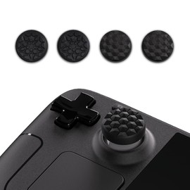 playvital Tapas de Pulgares para Steam Deck, Tapas de Silicona de Joystick para Steam Deck Thumb Grips Thumbsticks - Grano de Diamante&Grieta