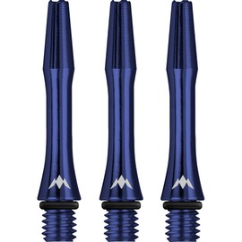 Mission Darts Alicross 5XS0725 Dart Shafts - 5 Sets of 3 Aluminium Shafts - Blue