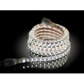 CBConcept UL Listed, 10 Feet, Super Bright 2700 Lumen, 4000K Soft White, Dimmable, 110-120V AC Flexible Flat LED Strip Rope Light, Commercial Grade, Indoor Outdoor use, Ready to Plug n Shine