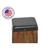 4x4 Metal Flat Post Cap with Rounded Edge (for Posts