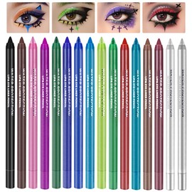 QIUFSSE 16 Colored Eye Liner Pencils for Women,Colorful Eyeliner Pen Set