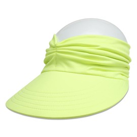 YAMEE Sun Hat Women's Summer Hat Beach Hat Visor Cap Women's Beach Visor Sun Visor for Tennis Golf Beach UV Protection, light green