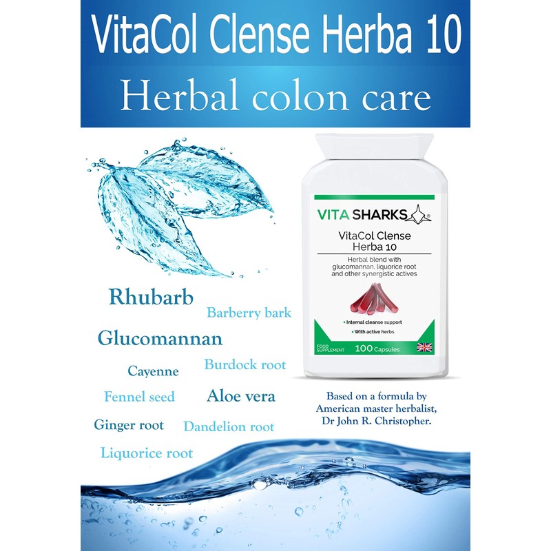 VitaCol Cleanse & Clear Herba 10 | Natural Stool Softening