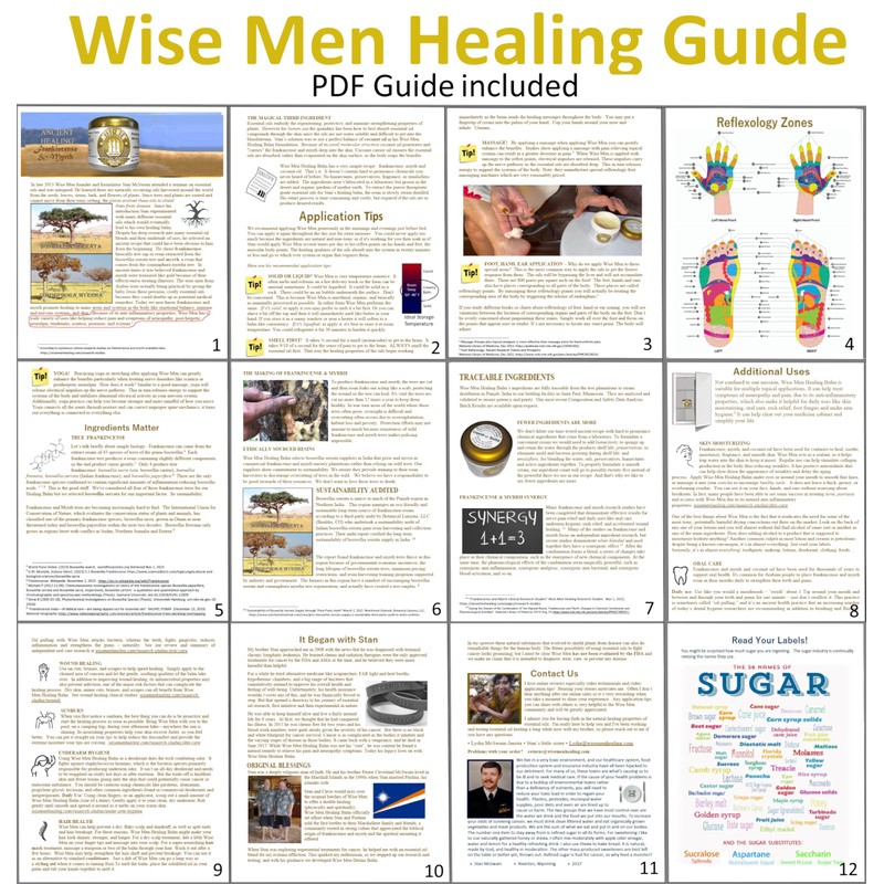 Wise Men Healing Balm with Myrrh and Frankincense Essential Oils