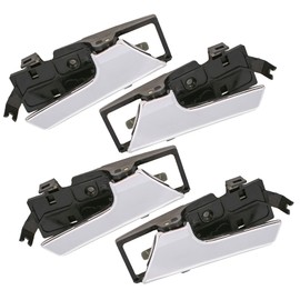 PLDDE 4X Interior Door Handle Left+Right Front+Rear Side Compatible With 07-11 Chevy Aveo Sedan 09-11 Chevy Aveo 5 Hatchback 09-10 Pontiac G3 09 G-3 Wave replace 88652 88653 GM1352174 GM1353174