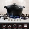 MUELLER HOME 4.5 QT Enameled Cast Iron Dutch Oven, Heavy-Duty