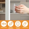 MOROBOR 6 pcs Clear PU Self-Adhesive Pulls, Mini Transparent Knobs