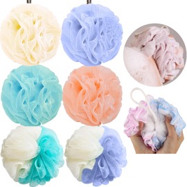 6Pcs Esponja de Baño Suave - Esponjas para Baño, Esponja Baño, Estropajo para Cuerpo, Lufa de Baño Corporal Adecuado para Hombres y Mujeres Bañarse y Ducha, Limpieza Profunda