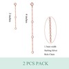 Winnicaca S925 Sterling Silver Chain Extension Necklace Extender Bracelet Extender