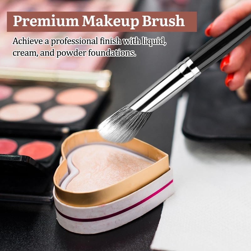MUIIGOOD Angled Blush Brush, Face Makeup Liquid Blush Brush For