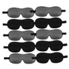 Healvian 10PCS Blackout Eye Mask Padded Sleep Masks for Travel