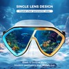 Diving Mask for Adults, Anti-Fog Swim Goggles with Nose Cover