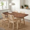 LKEZYOEL Fitted Rectangle Table Cloth for 4ft Table Old Brown