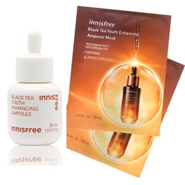 Innisfree Black Tea Youth Enhancing Ampoule 30ml+ / 이니스프리 블랙티 유스 인핸싱 앰플 30ml+