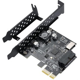 YABOANG USB 3.2 GEN1 Type-e (A Key) Faceplate Header (To Type C Faceplate Header) 5Gbps +USB 3.0 20Pin Connector PCI-E 1X Express Card for Motherboard