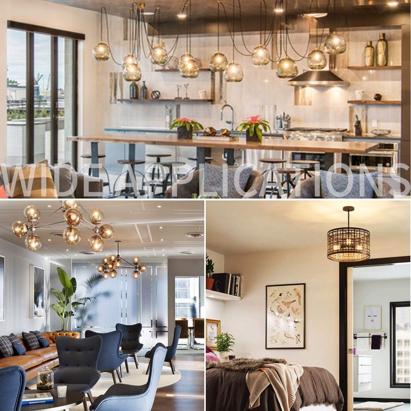 ANWIO G14 LED Globe Filament Bulb E12 Screw Base Dimmable